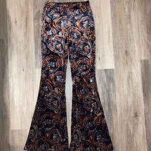 Velvet Bohemian Bell Bottoms